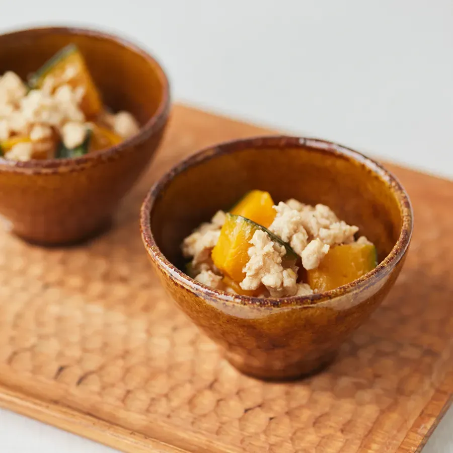 かぼちゃのそぼろあんかけ