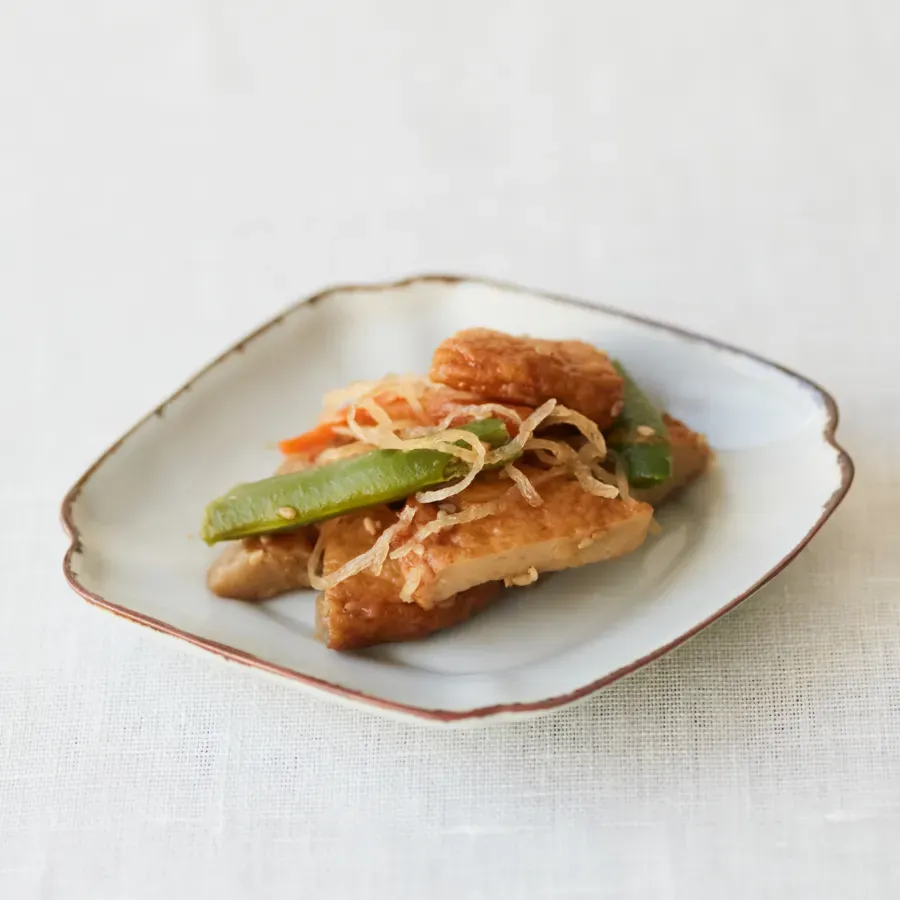 さつま揚げと糸こんにゃくの甘辛炒め