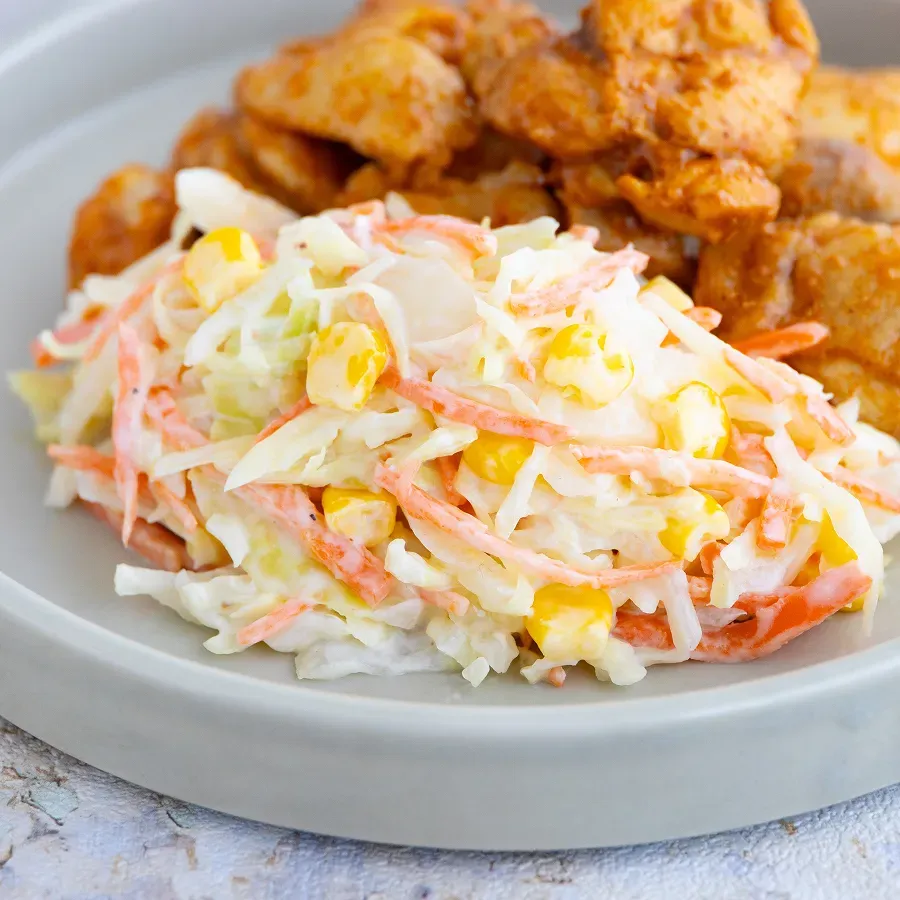 チキンケバブのおともコールスロー