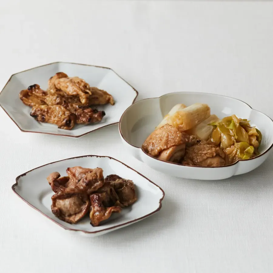 串なし焼き鳥3種盛り合わせ（たれ）