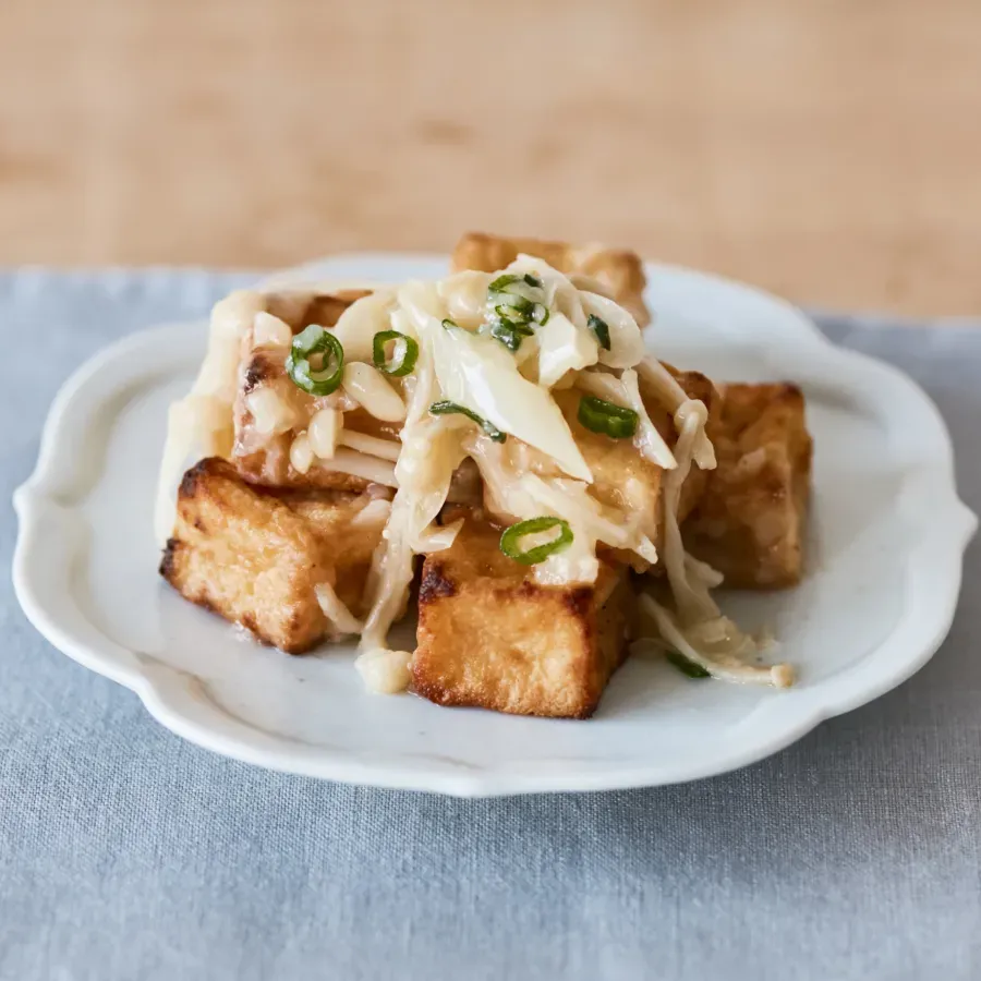 厚揚げのえのき中華あん