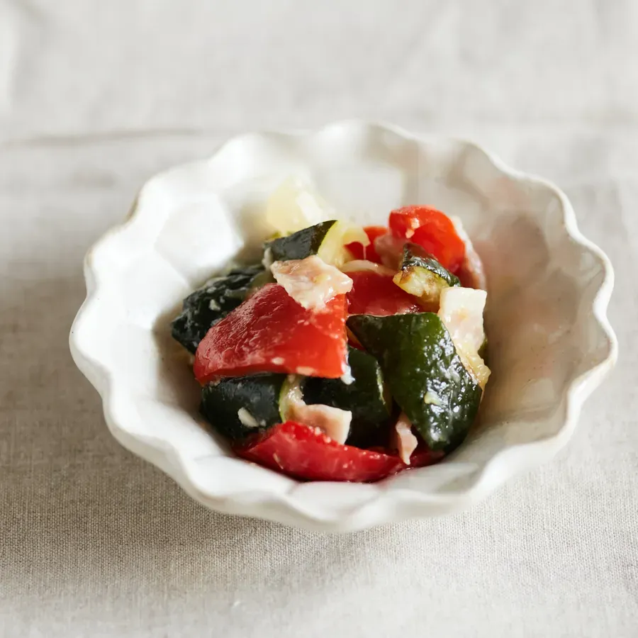 洋野菜とベーコンの塩麹ソテー