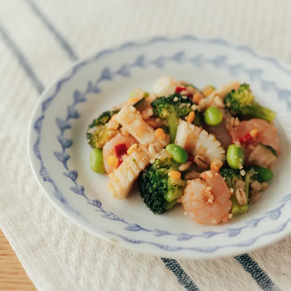 海鮮のグレインズサラダ