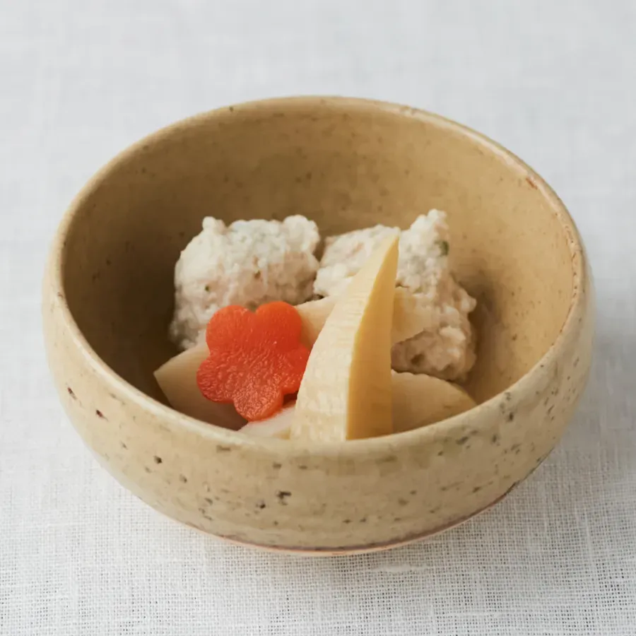 筍とつみれの炊き合わせ