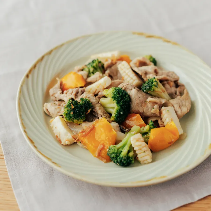 豚肉とイカのXO醤炒め