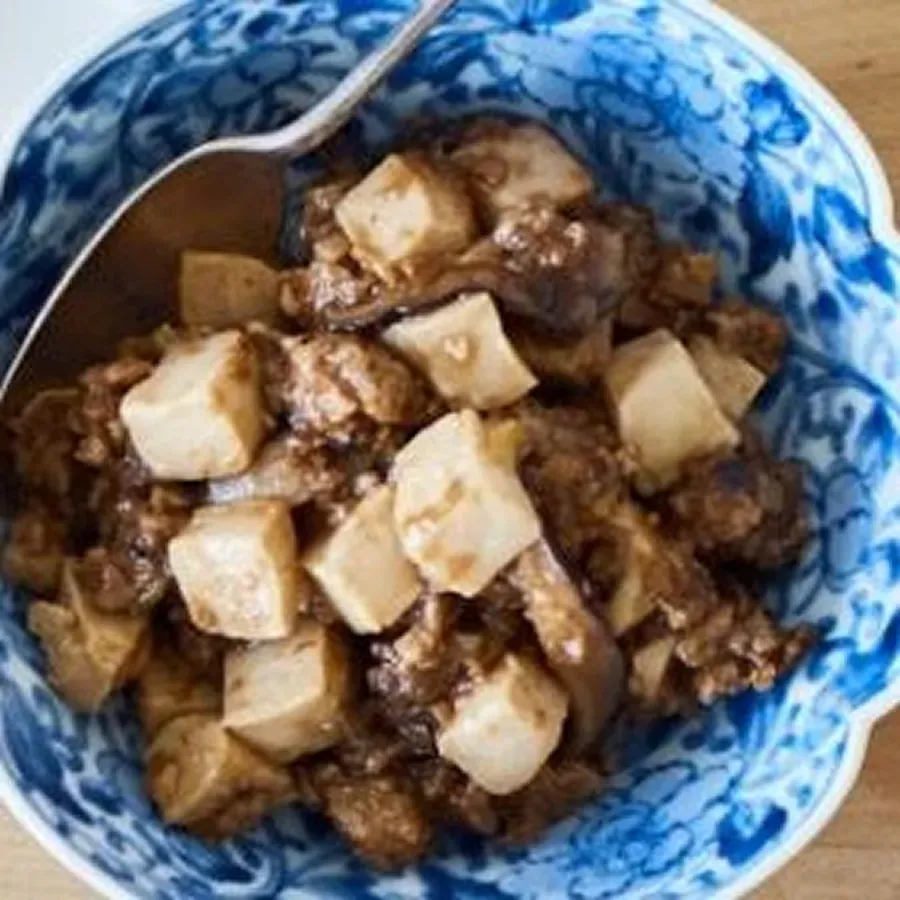 辛くない麻婆豆腐