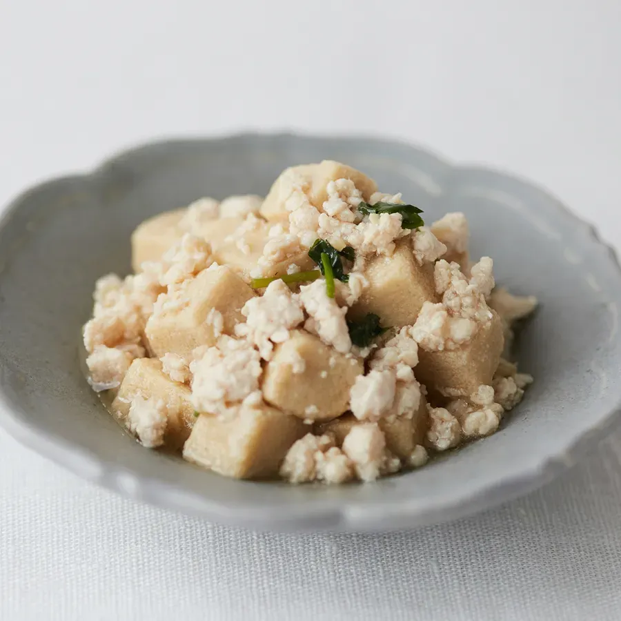 高野豆腐のそぼろ煮